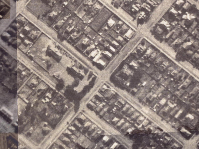 29D Wiggins Street from the air, 1925-1929