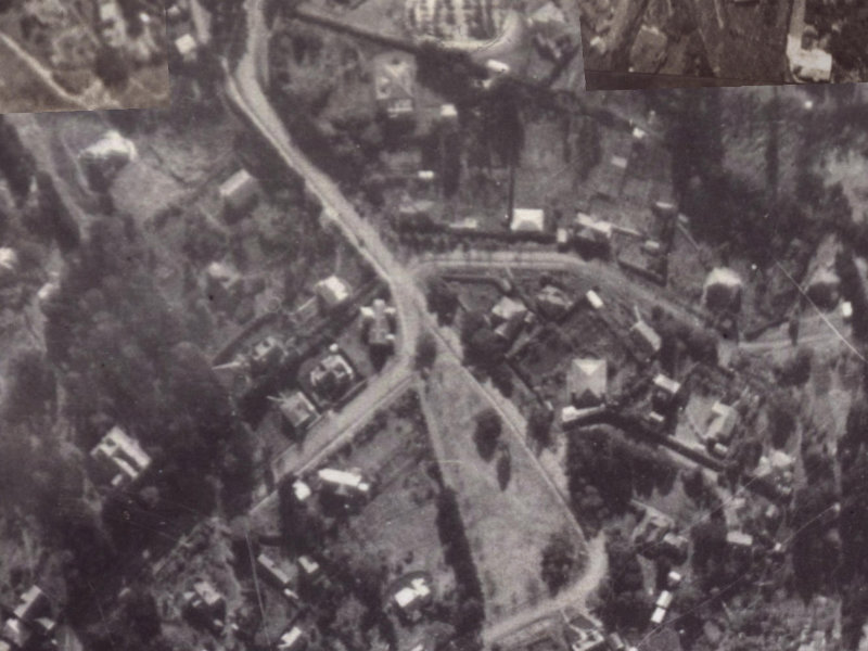 57 Dyers Pass Road from the air, 1925-1929