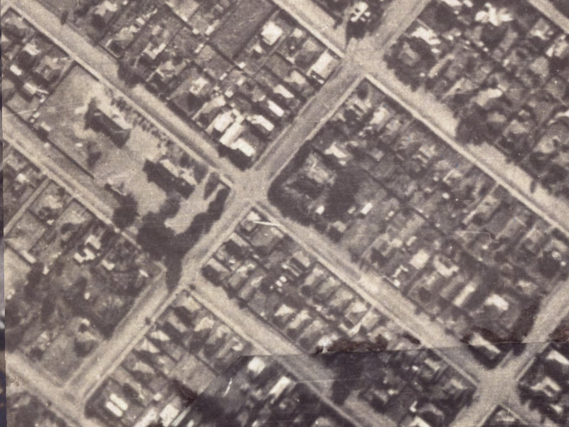 Wiggins Street from the air, 1925-1929