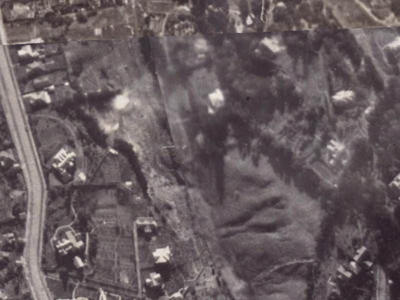 1 Sherwood Lane from the air, 1925-1929