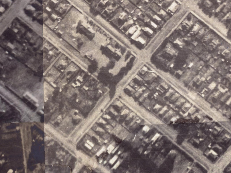 25 Dryden Street from the air, 1925-1929