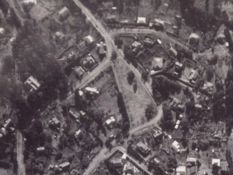 62 Dyers Pass Road from the air, 1925-1929