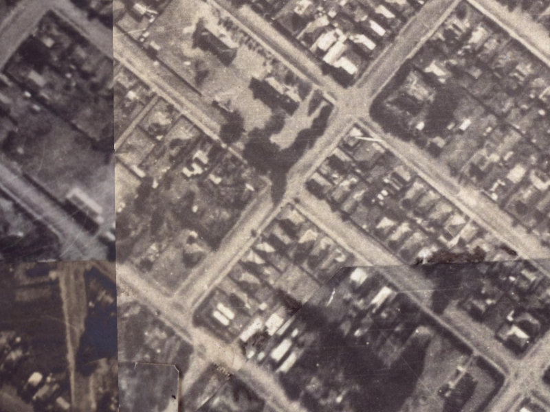 23 Hardwicke Street from the air, 1925-1929