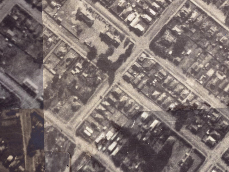24 Dryden Street from the air, 1925-1929