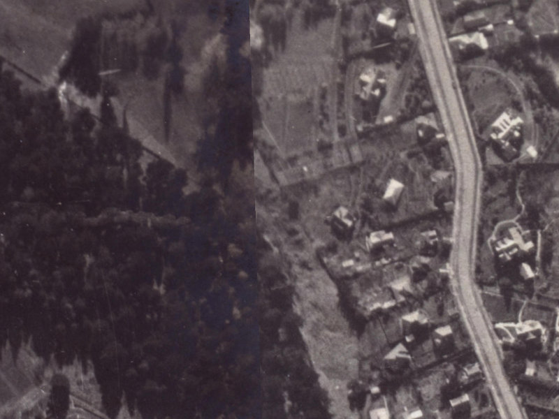 20E Hackthorne Road from the air, 1925-1929