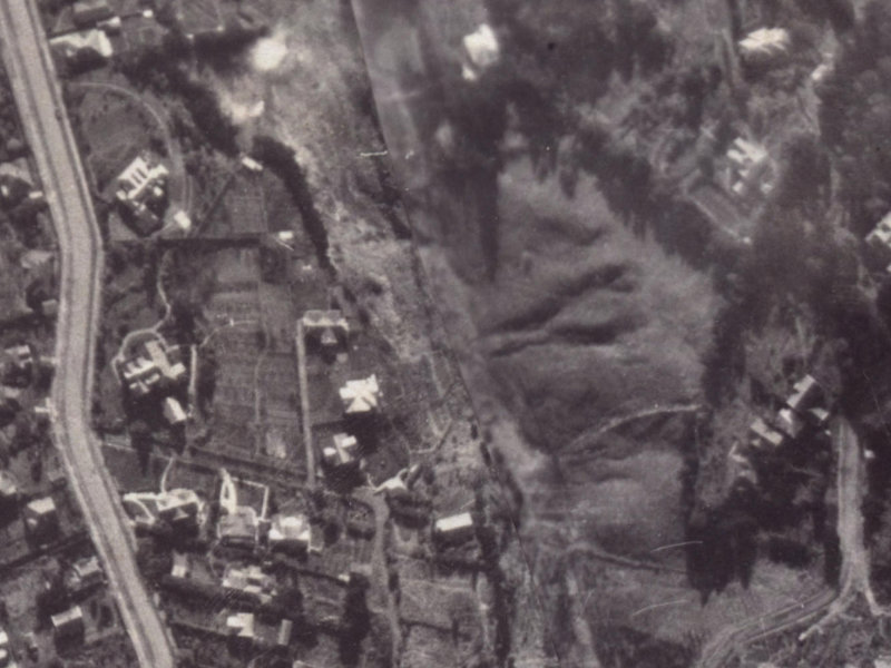 42C Valley Road from the air, 1925-1929