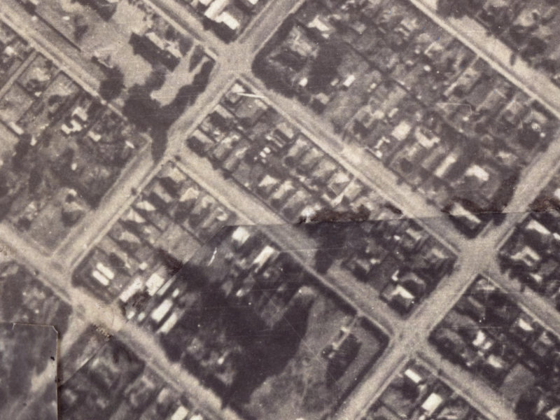 39 Dryden Street from the air, 1925-1929