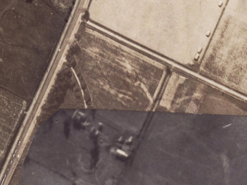 5 Old Red Barn Road from the air, 1925-1929