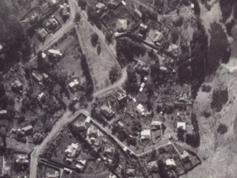 67 Dyers Pass Road from the air, 1925-1929