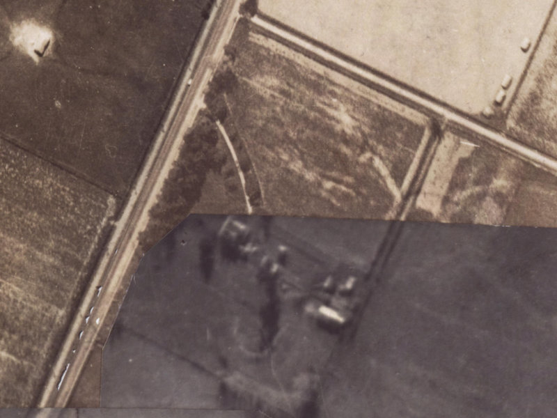 4 Old Red Barn Road from the air, 1925-1929