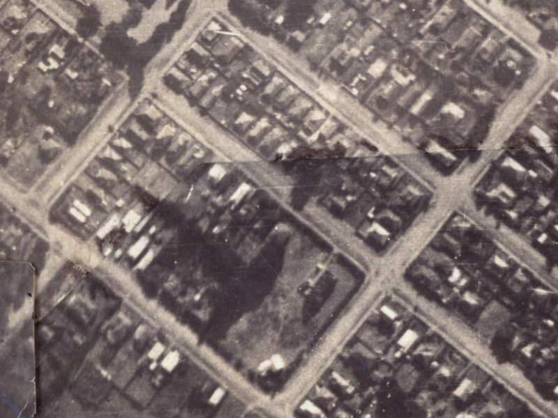Dryden Street from the air, 1925-1929