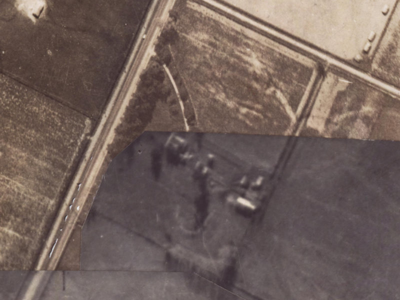 28D Old Red Barn Road from the air, 1925-1929