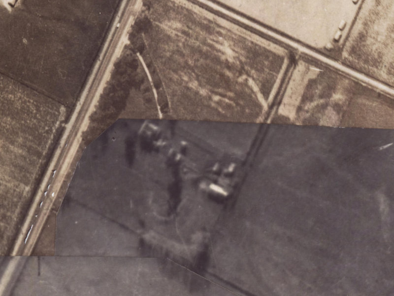 Old Red Barn Road from the air, 1925-1929