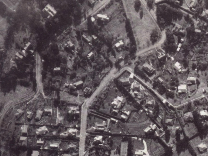 72B Dyers Pass Road from the air, 1925-1929