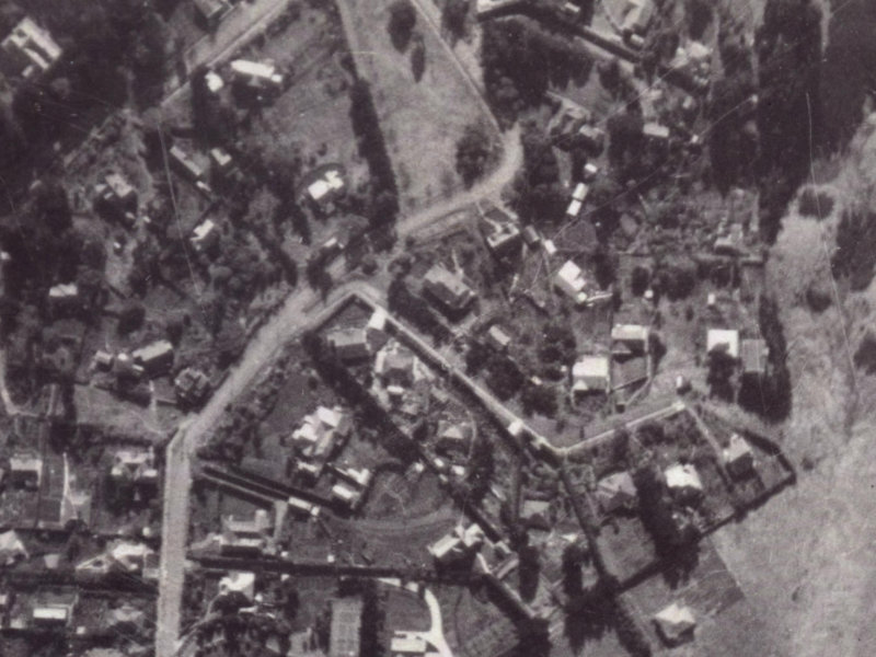 71A Dyers Pass Road from the air, 1925-1929