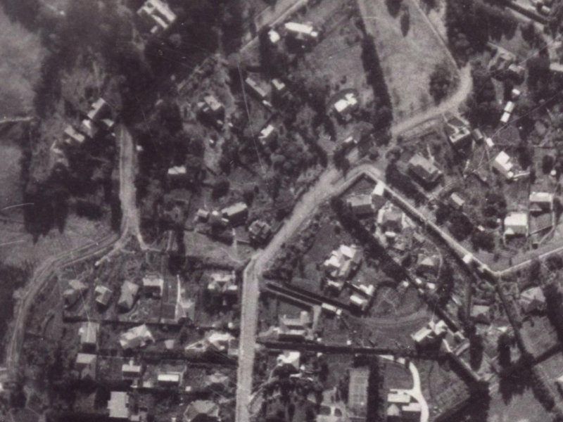 74 Dyers Pass Road from the air, 1925-1929