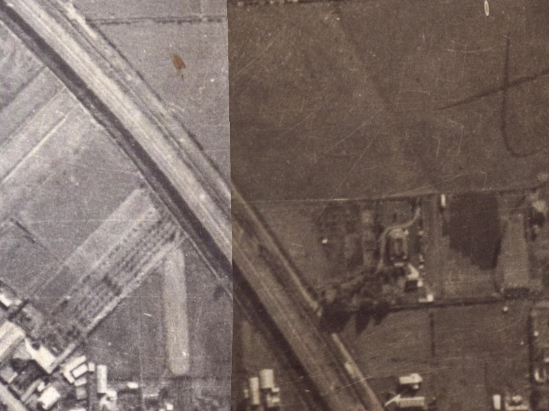 1 Deavoll Place from the air, 1925-1929