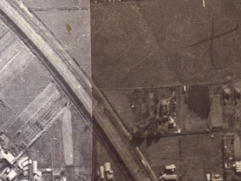 2 Deavoll Place from the air, 1925-1929