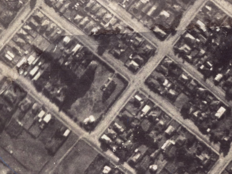42 Dryden Street from the air, 1925-1929
