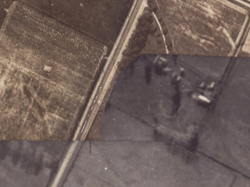 40 Old Red Barn Road from the air, 1925-1929