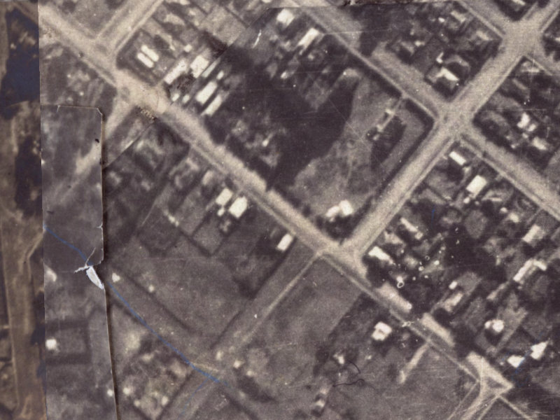 Colenso Street from the air, 1925-1929