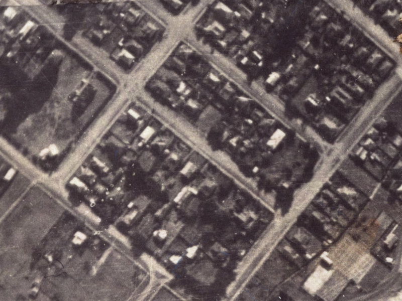 56A Dryden Street from the air, 1925-1929