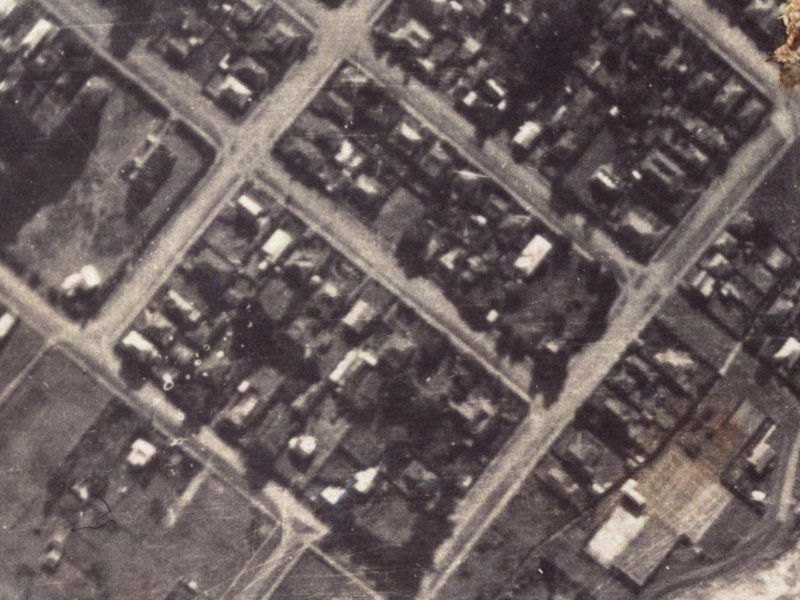 63 Dryden Street from the air, 1925-1929