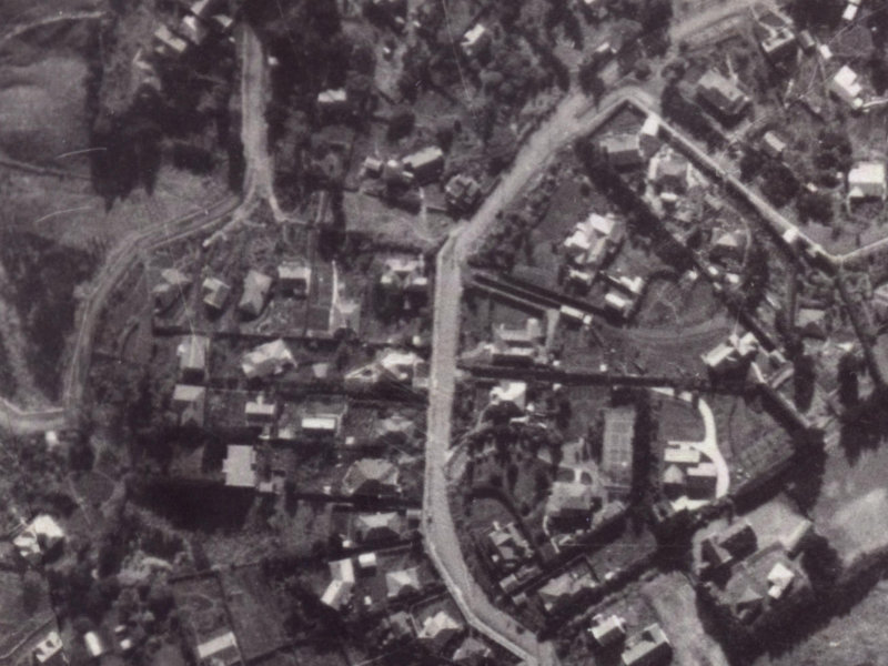 79D Dyers Pass Road from the air, 1925-1929