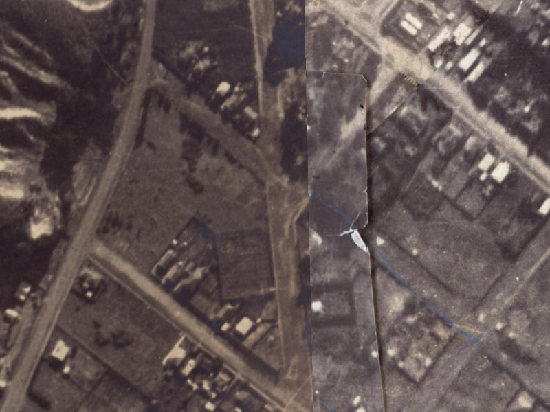 22 Whitfield Street from the air, 1925-1929