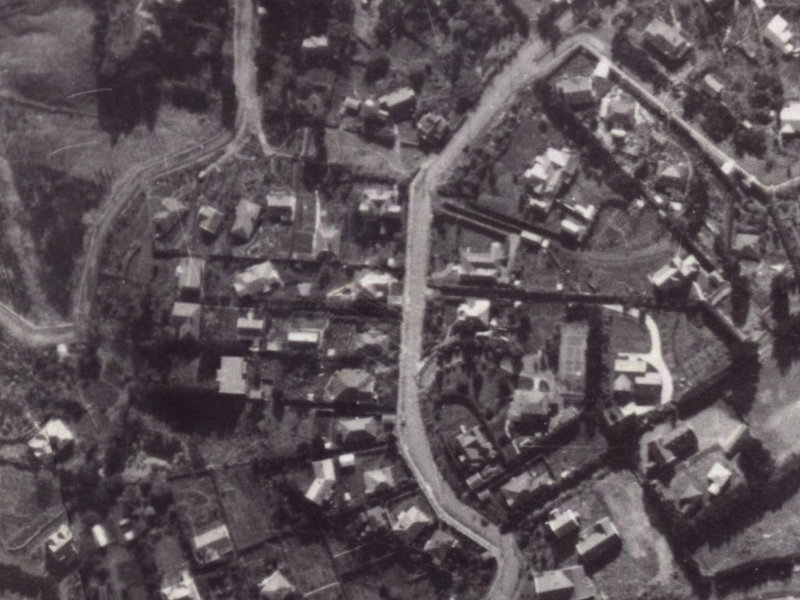 80 Dyers Pass Road from the air, 1925-1929