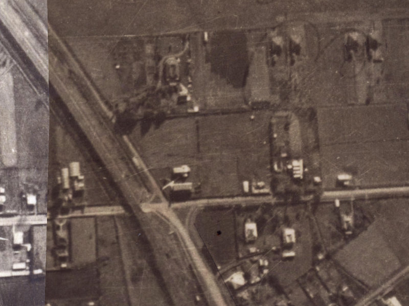 38 Martindales Road from the air, 1925-1929