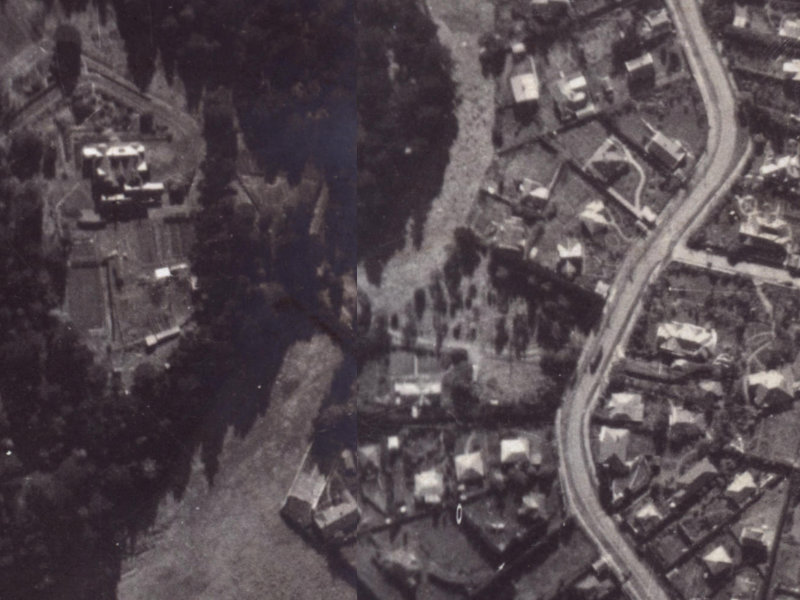 12 Lady Polson Lane from the air, 1925-1929