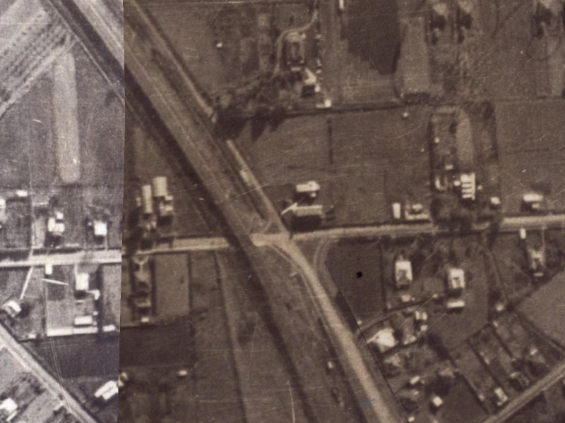 44 Martindales Road from the air, 1925-1929