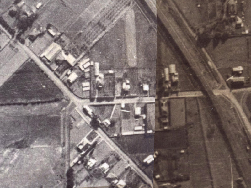 67-69 Martindales Road from the air, 1925-1929