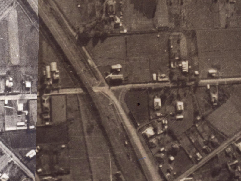 40 Martindales Road from the air, 1925-1929