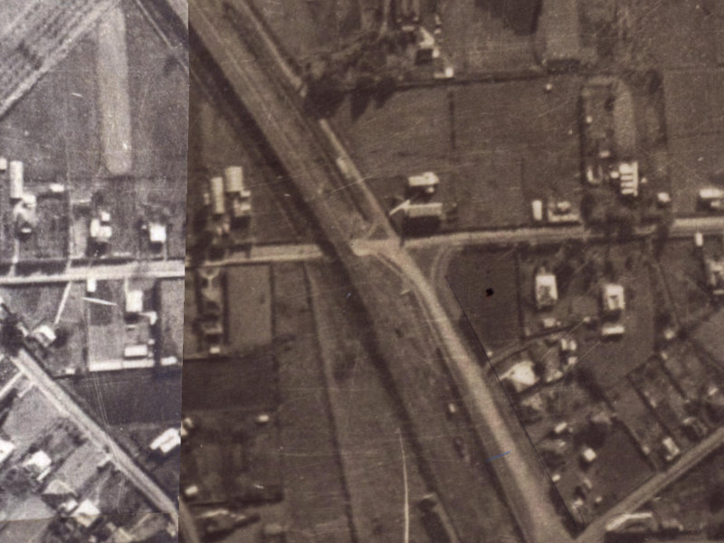 50 Martindales Road from the air, 1925-1929