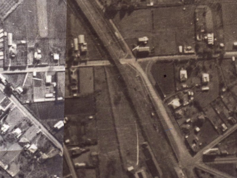 Stead Lane from the air, 1925-1929