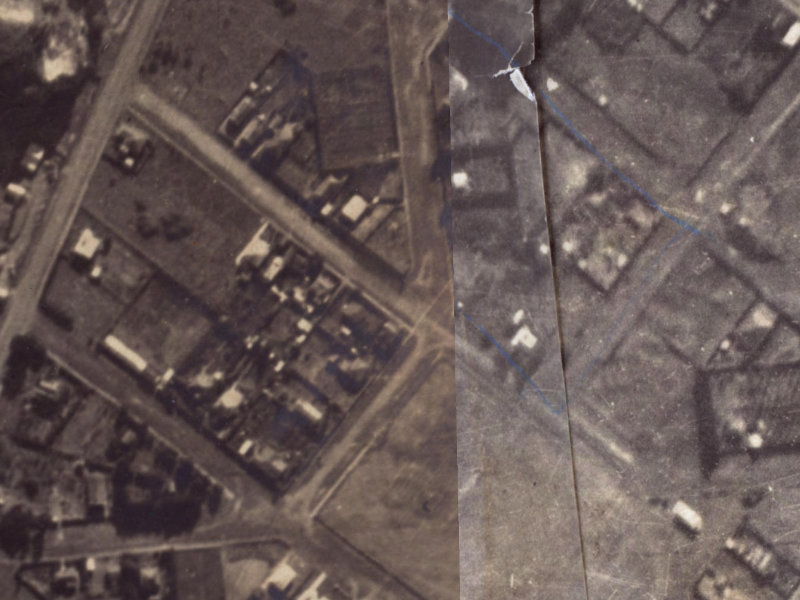 Denman Street from the air, 1925-1929