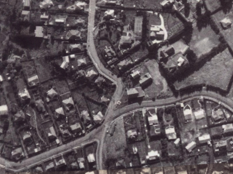 95A Dyers Pass Road from the air, 1925-1929