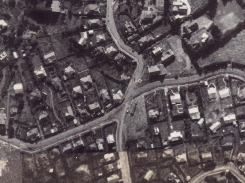 97C Dyers Pass Road from the air, 1925-1929