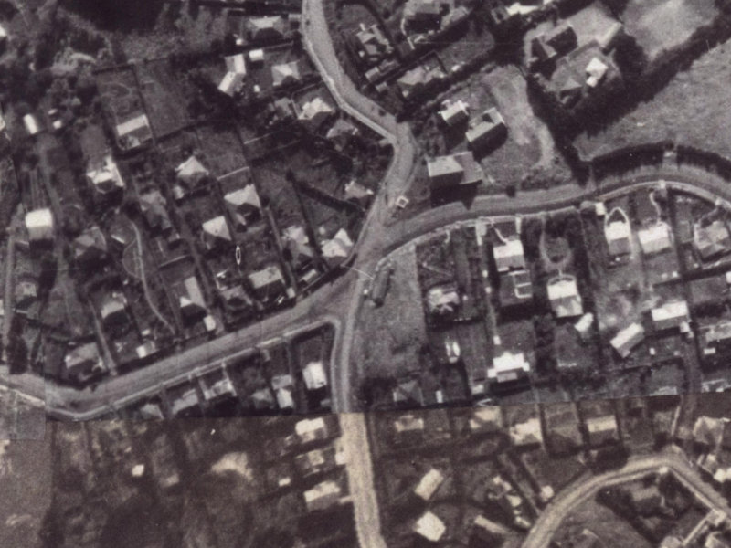 97 Dyers Pass Road from the air, 1925-1929
