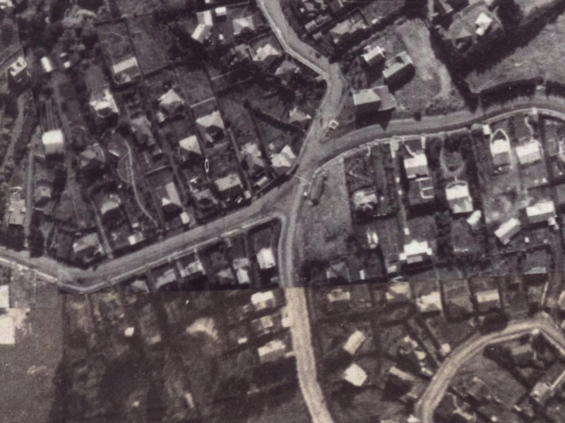 99 Dyers Pass Road from the air, 1925-1929