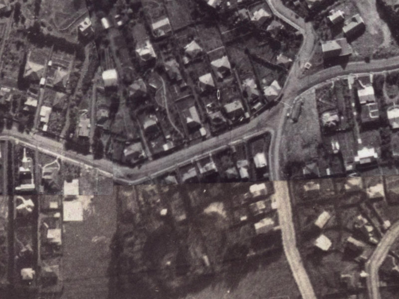 120 Hackthorne Road from the air, 1925-1929
