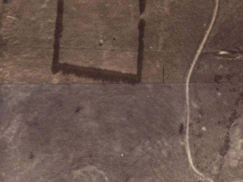 Upper Major Hornbrook Road from the air, 1925-1929