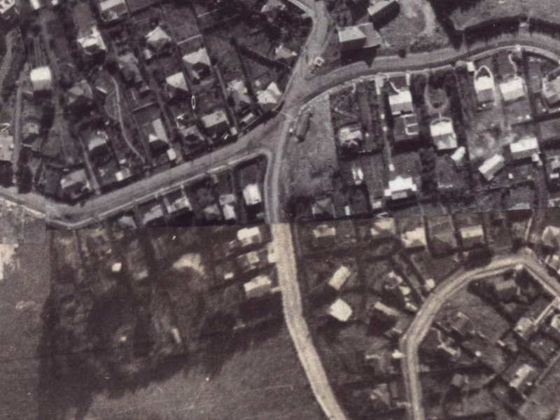 101 Dyers Pass Road from the air, 1925-1929