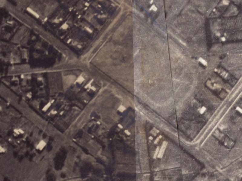 Campbell Street from the air, 1925-1929