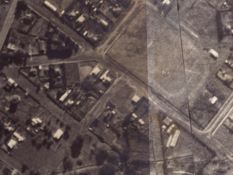 Van Asch Street from the air, 1925-1929