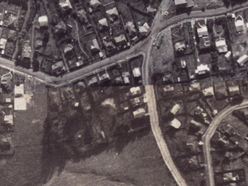 104 Dyers Pass Road from the air, 1925-1929