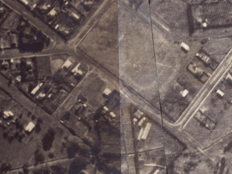 22 Campbell Street from the air, 1925-1929