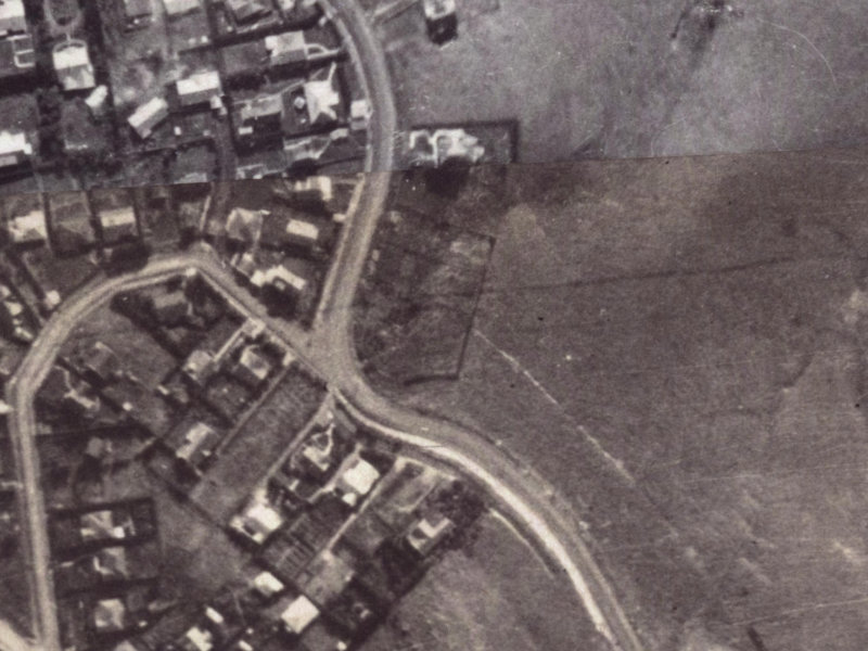 Dyers Pass Road from the air, 1925-1929